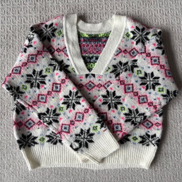 Victoria's Secret PINK Snowflake Sweater Size Large - Picture 2 of 6